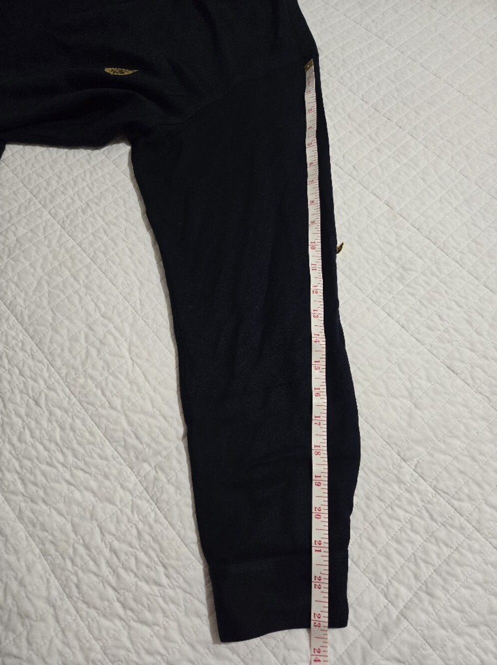 Ralph Lauren Navy Top with Green Label Detail - Picture 6 of 9